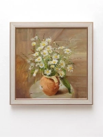 Картины на стену интерьерная на холсте 4 шт, 23*23 см