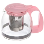 Чайник заварочный стеклянный 700мл «Ассорти», микс цветов