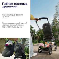 Прогулочная коляска Bugaboo Dragonfly complete Graphite/Grey Melange-Grey Melange