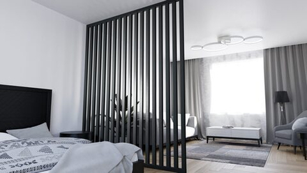 Брус интерьерный, Черный, 40*60