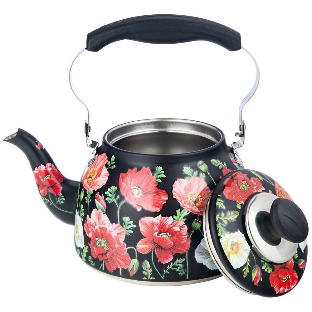 ЧАЙНИК AGNESS "МАКИ" СО ВСТРОЕННЫМ СВИСТКОМ И ФИЛЬТРОМ 1500 МЛ