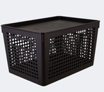 Корзина универсальная для хранения с крышкой «TRAYMIX», 27*19*15см, 6л