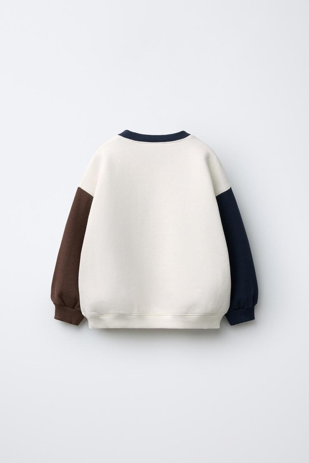 ZARA ТОЛСТОВКА С РУКАВАМИ РЕГЛАН И НАДПИСЬЮ, ЭКРЮ