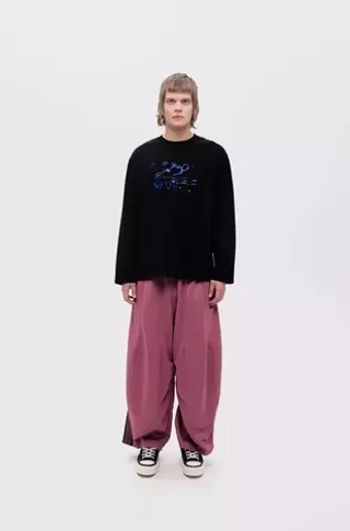 Лонгслив (S-BLUE) Black