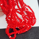 Бусины треугольные, хрусталь, алмазное стекло, 4мм, цена за нить 32см