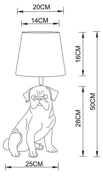 Настольная лампа Arte Lamp Bobby A1512LT-1WH