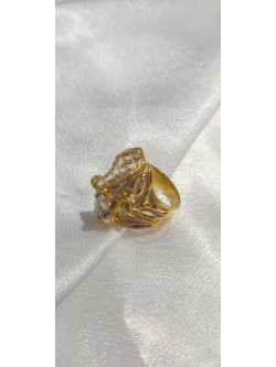 Ювелирное кольцо серебро 925 жемчуг эмаль