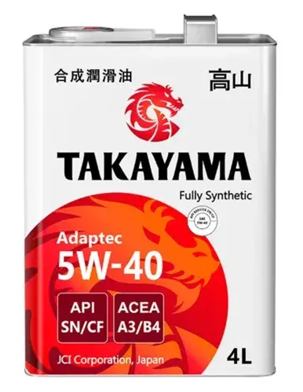 TAKAYAMA 5w40 4л Adaptec металл