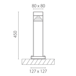 377907 Светильник RAGGIO LED 6W 300LM ЧЕРНЫЙ 4000K IP55