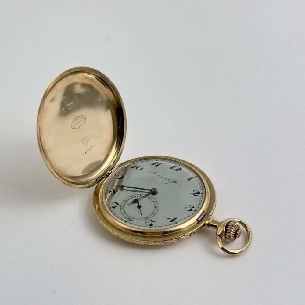 Винтаж: Золотые карманные часы «Audemars Freres»