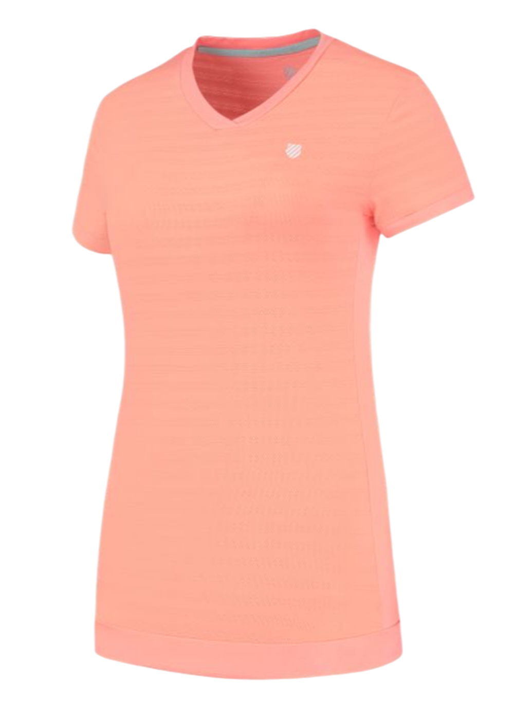 Женская теннисная футболка K-Swiss Tac Hypercourt V-Neck Top - Розовый