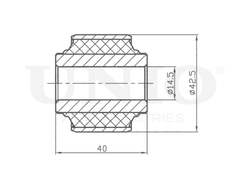 Сайлентблок стойки переднего стабилизатора UNIO RMP-20622