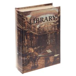 GAEM Шкатулка-книга с кодовым замком, L18 W7 H27 см