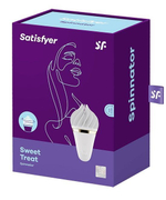 Белый вибратор-спиннер Satisfyer Sweet Treat (Цвет: белый)