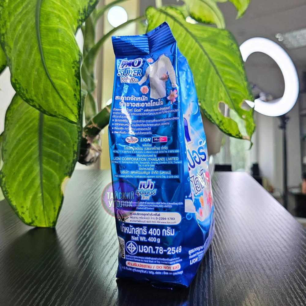 Стир.порошок LION PAO 400гр White Nano Tech С ОТБЕЛИВАТЕЛЕМ