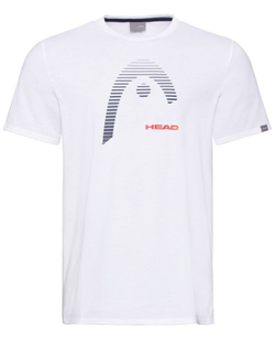 Мужская теннисная футболка Head Club Carl T-Shirt M - white