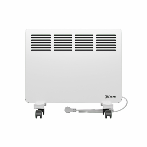 98124 Конвектор электрический KM-1000.1, 230В,1000Вт,X-образный нагреватель,колеса,термост // Denzel