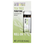 Aura Cacia, смесь эфирных масел, чайное дерево, 9,2 мл (0,31 жидк. унции)