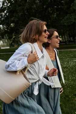 Рубашка оверсайз из белого льна