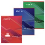 Тетрадь А4 80 л. STAFF Basic скоба, клетка, офсет №2 ЭКОНОМ, обложка картон, СТАНДАРТ, 402650, 3шт