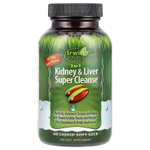 Irwin Naturals, 2 in 1 Kidney & Liver Super Cleanse, 60 желатиновых капсул
