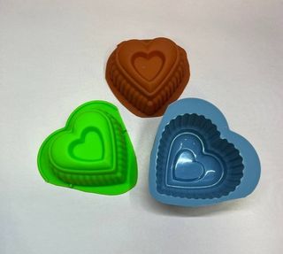 Силиконовая форма Кекс сердце