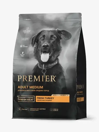 Premier Adult Medium для собак средних пород (Индейка)