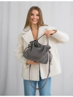 сумка через плечо средняя натуральная замша