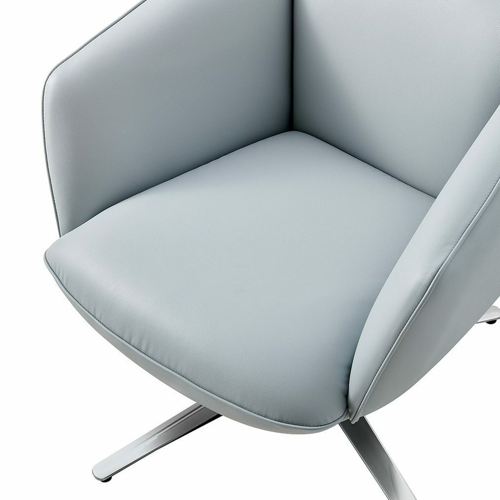 Кресло ZUCCA-R голубое LITCHI-#3