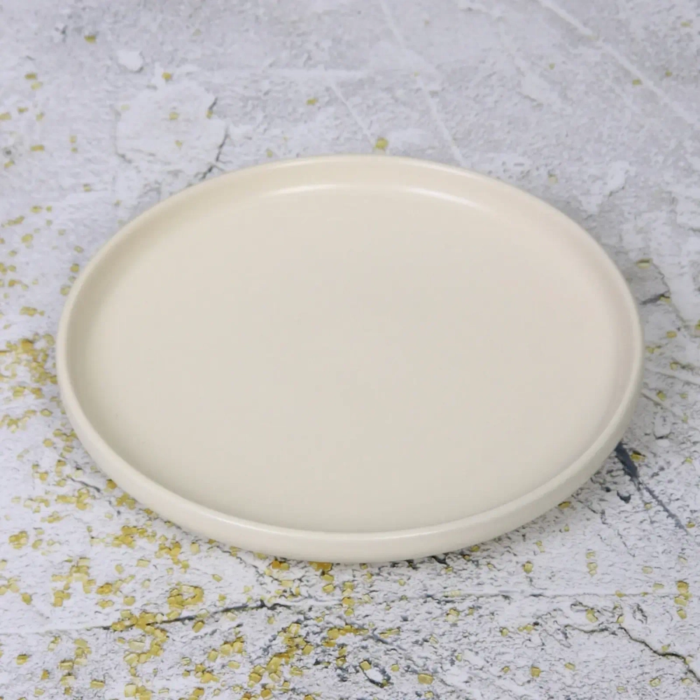 Тарелка керамическая «Акварель» 20,5см*2,5см, молочная