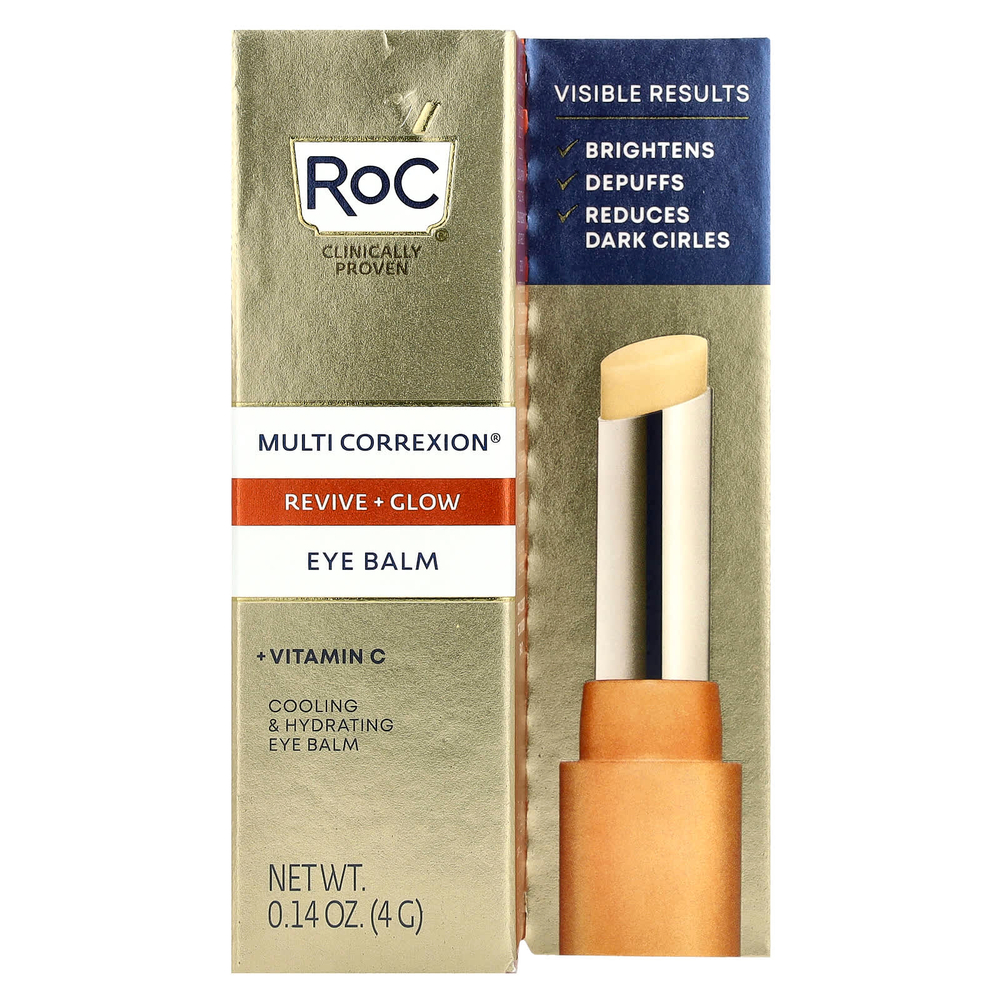RoC, Multi Correxion®, бальзам для кожи вокруг глаз, оживление и сияние, 4 г (0,14 унции)