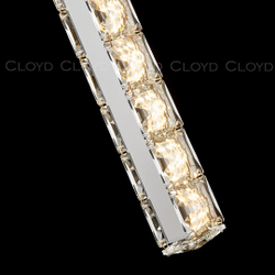 Подвесной светильник Cloyd ELATA P1 / выс. 38 см - хром (арт.11559)