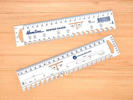 Пластиковая линейка - шаблон для припусков