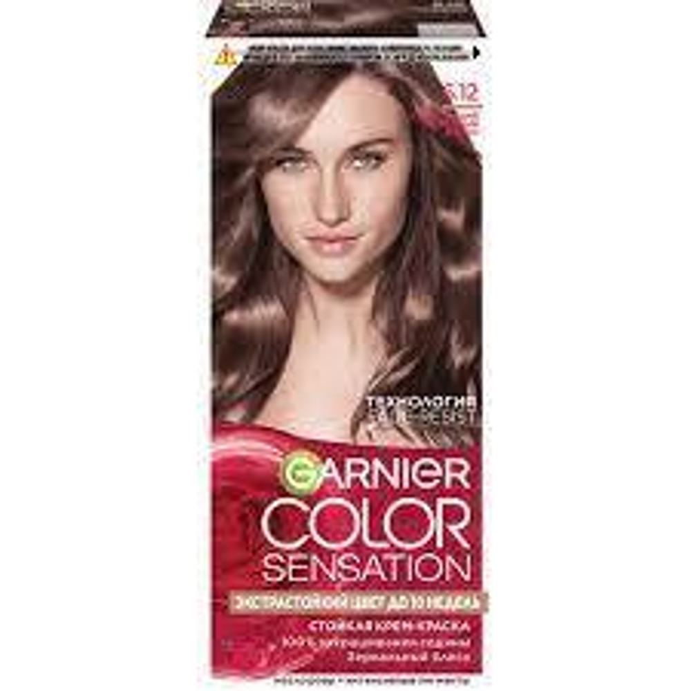 Гарньер Color Sensation краска д/волос крем. т.6.12 сверк.холодн.мокко блеск 110мл