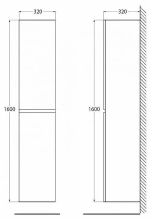 Пенал BelBagno ALBANO 32 белый
