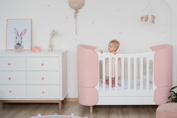 Кровать-трансформер Ellipse Kidi Soft Розовая