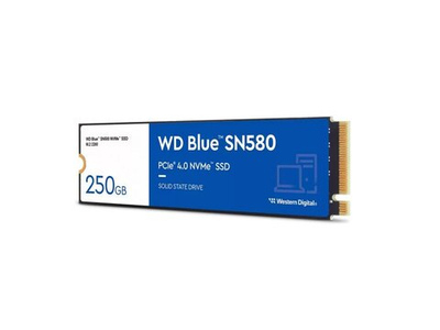 SSD накопитель Western Digital Blue SN580 250ГБ, M.2 2280, PCIe 4.0 x4, NVMe [WDS250G3B0E]