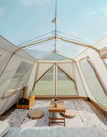 Палатка Naturehike Village 13 Ultimate Edition автоматическая 5-8-местная, с верандой, коричневая