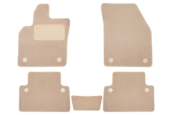 Коврики в салон для VOLVO S40 АКПП 2004-2007, 2007-2012, седан, 5 шт. (текстиль, бежевые) KLEVER04500122112KH