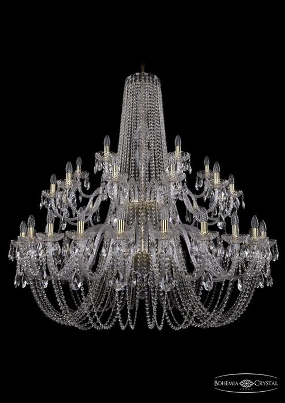 Подвесная люстра Bohemia Ivele 1402/24+12+6/530/2d/G