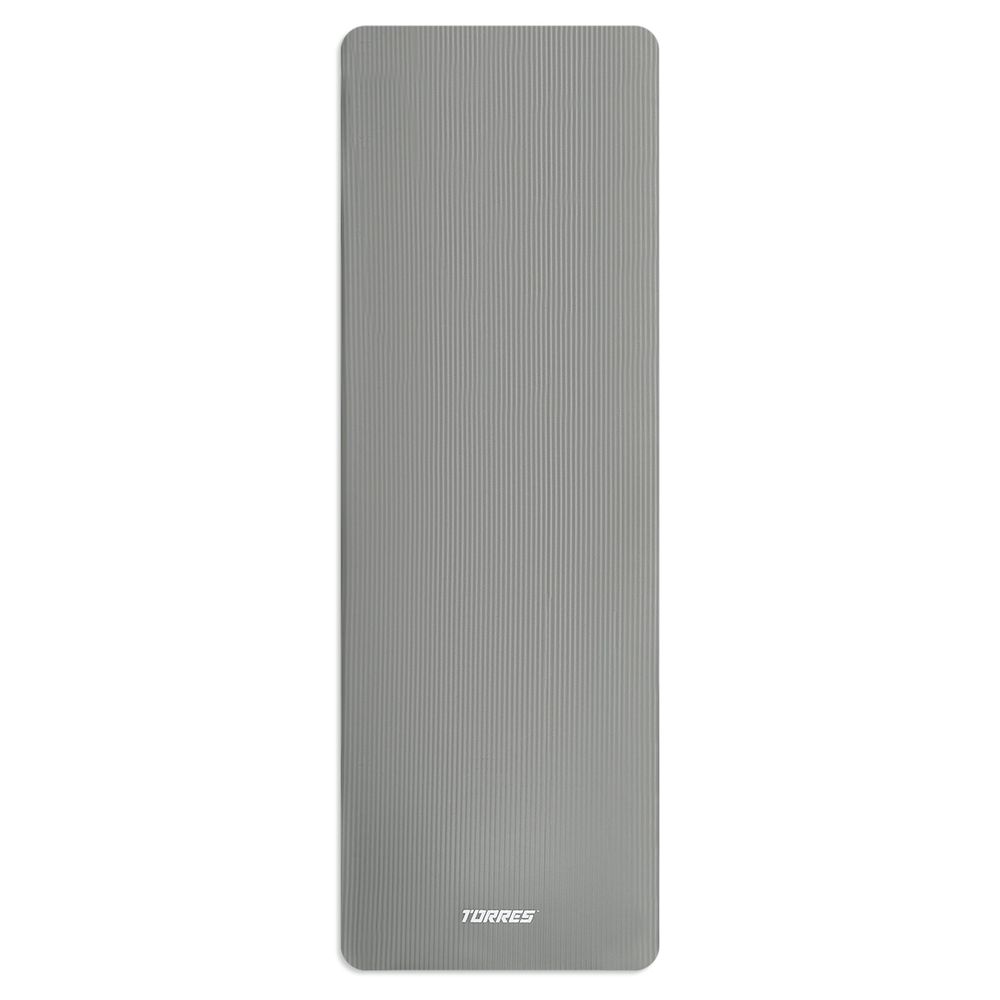 Коврик для йоги TORRES SOFT, YL10108, NBR(синт.каучук), толщина 0,8 см, серый