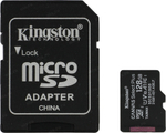 Kingston &lt;SDCS2/128GB&gt; microSDXC Memory Card 128Gb A1 V10 UHS-I U1  + microSD--&gt;SD  Adapter