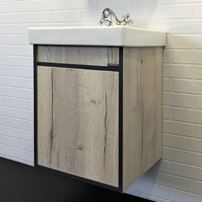 Тумба-умывальник "Вена-45" дуб дымчатый с раковиной Адриана 45