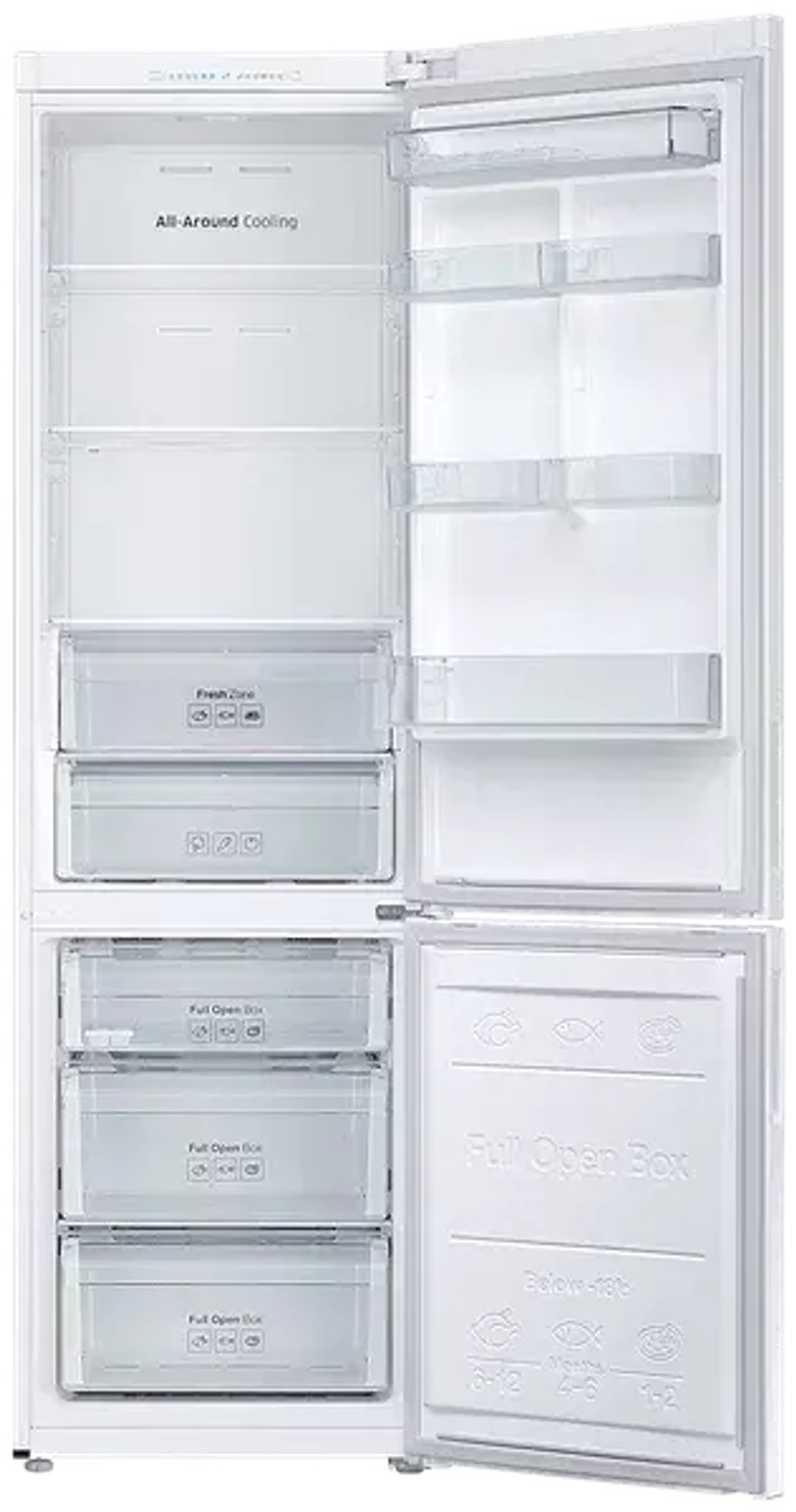 Холодильник с нижней морозильной камерой Samsung RB37A5000WW NP