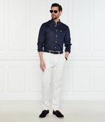 Льняная рубашка Lacoste - темно-синий(CH5692)