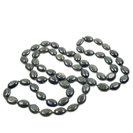 Бусы "Коко овал" змеевик