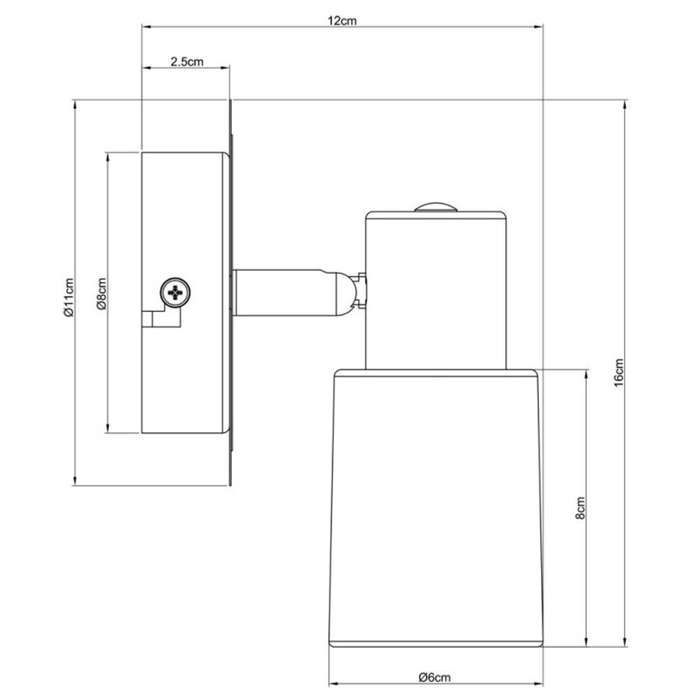 Спот Arte Lamp A4510AP-1SS