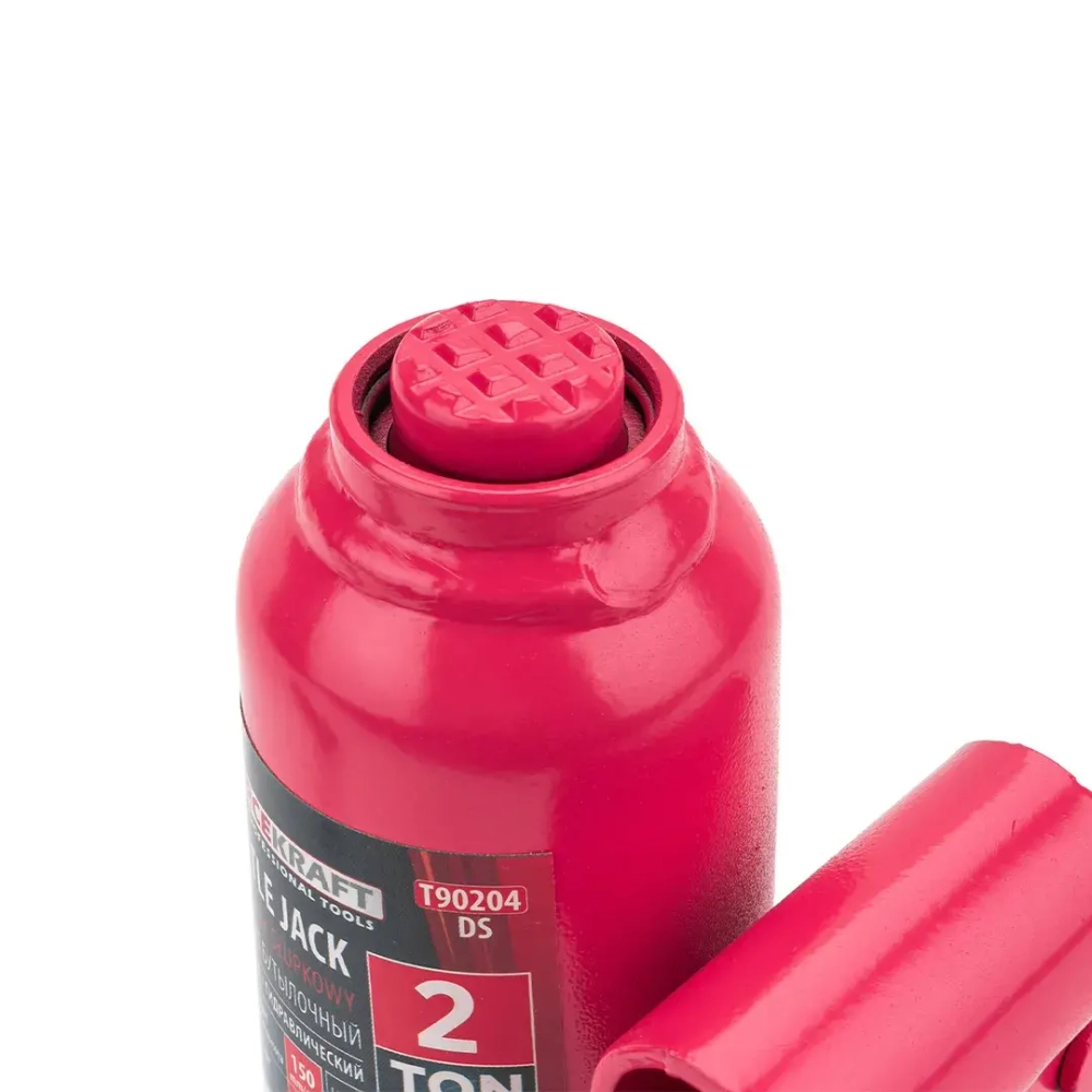 Домкрат бутылочный с клапаном 2т.(h min-148мм,h max-278мм, ход штока-80мм, ход винта-50мм) FORCEKRAFT FK-T90204(DS)