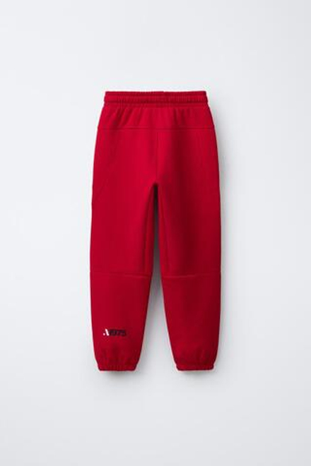 ZARA СПОРТИВНЫЕ БРЮКИ-ДЖОГГЕРЫ, КРАСНЫЙ