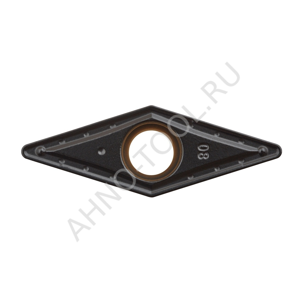 Пластина твердосплавная ISO VBMT160408-PMA ACP10E AHNO по стали, чистовая